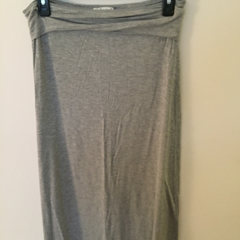Gray Maxi Skirt